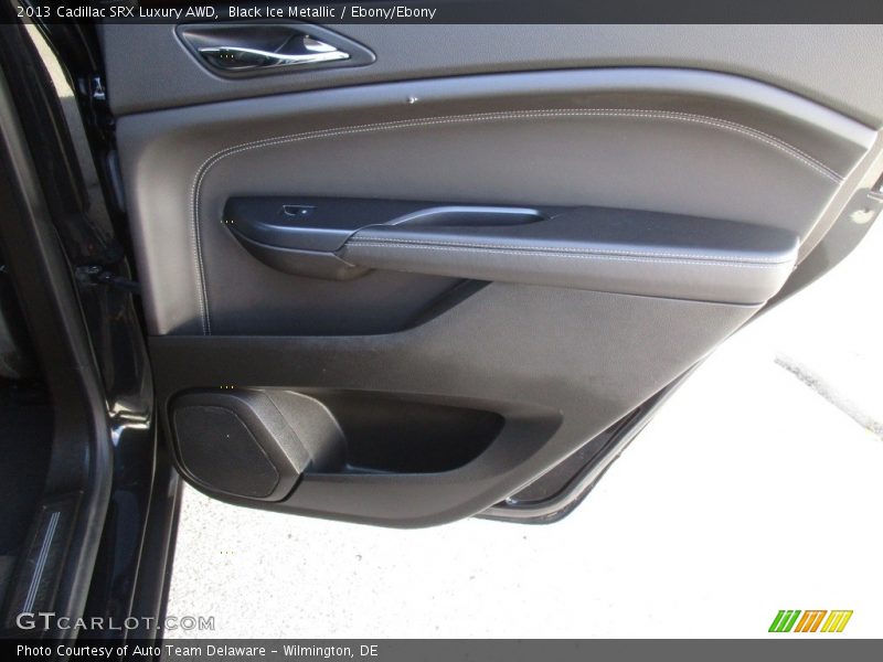 Black Ice Metallic / Ebony/Ebony 2013 Cadillac SRX Luxury AWD