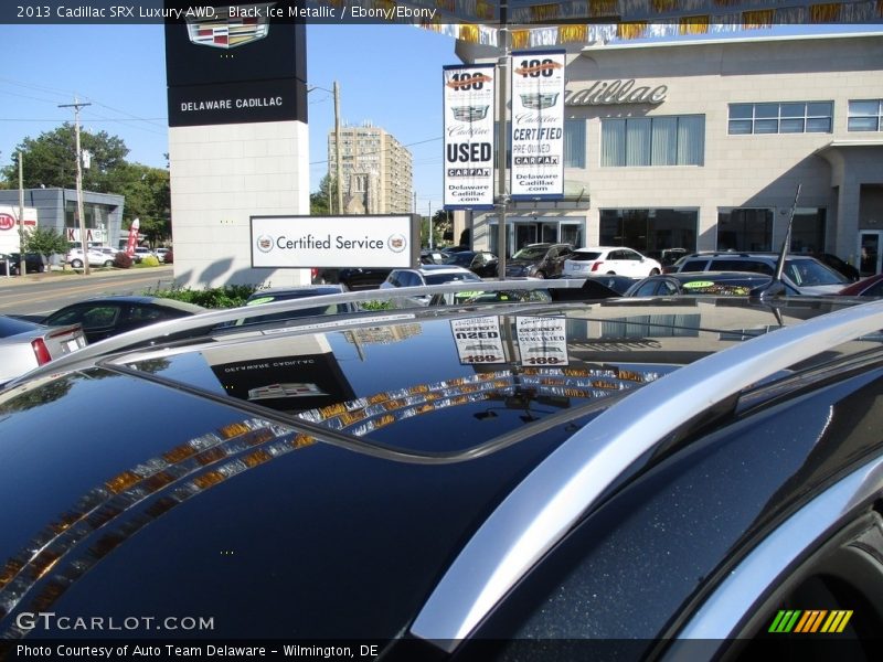 Black Ice Metallic / Ebony/Ebony 2013 Cadillac SRX Luxury AWD