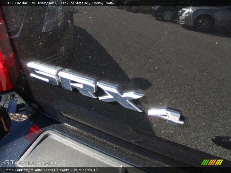 Black Ice Metallic / Ebony/Ebony 2013 Cadillac SRX Luxury AWD
