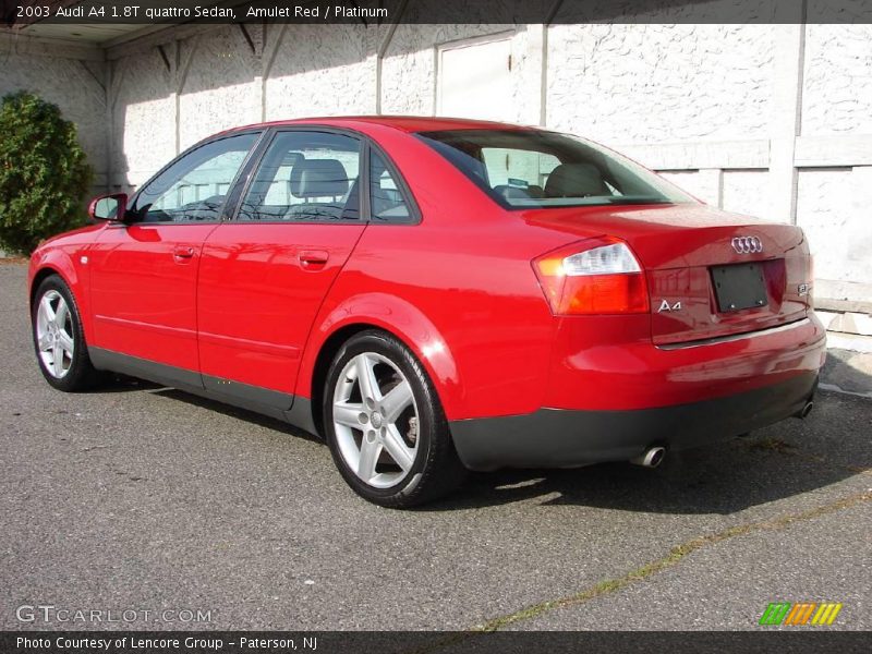 Amulet Red / Platinum 2003 Audi A4 1.8T quattro Sedan