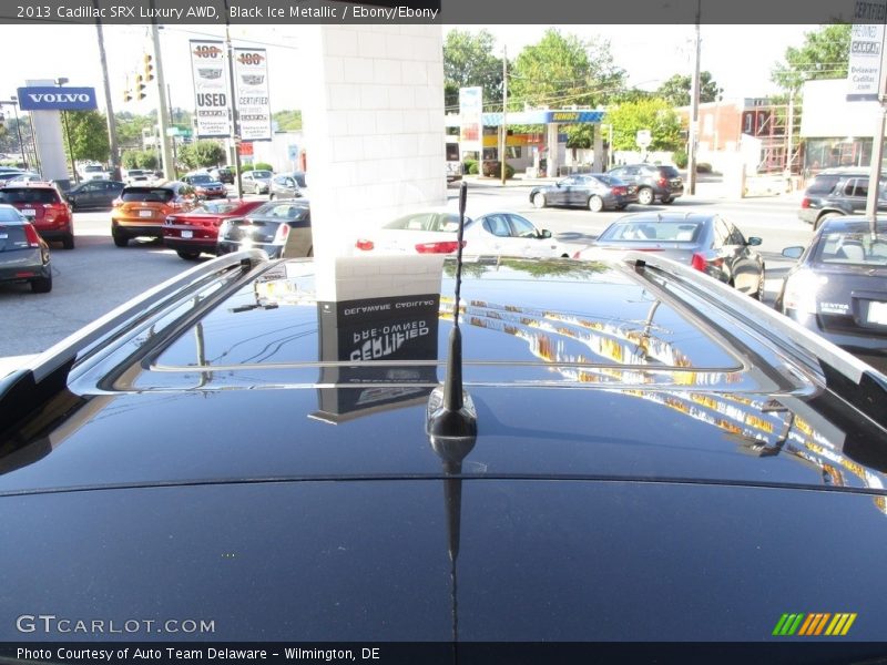 Black Ice Metallic / Ebony/Ebony 2013 Cadillac SRX Luxury AWD
