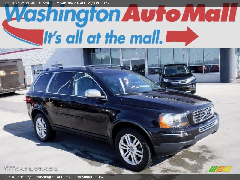 Ember Black Metallic / Off Black 2008 Volvo XC90 V8 AWD