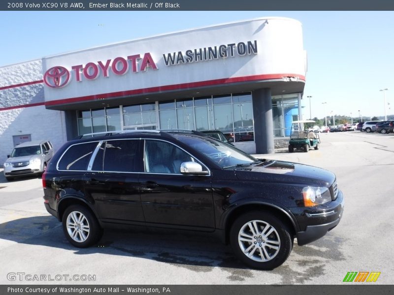 Ember Black Metallic / Off Black 2008 Volvo XC90 V8 AWD