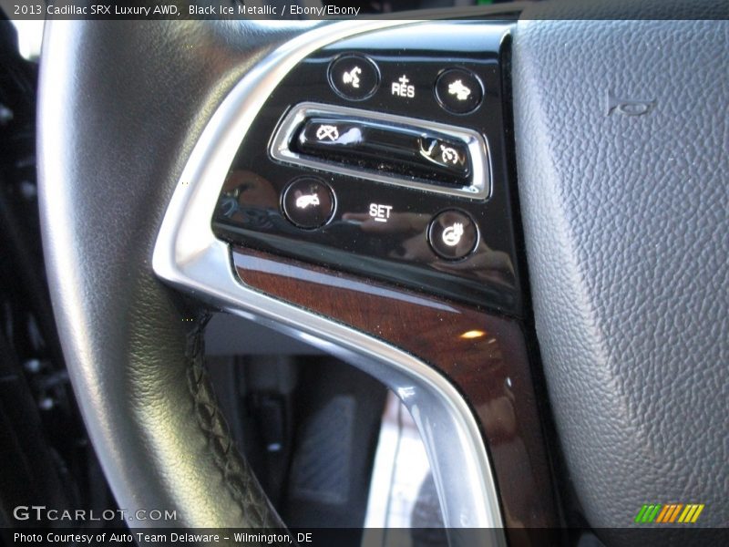 Black Ice Metallic / Ebony/Ebony 2013 Cadillac SRX Luxury AWD