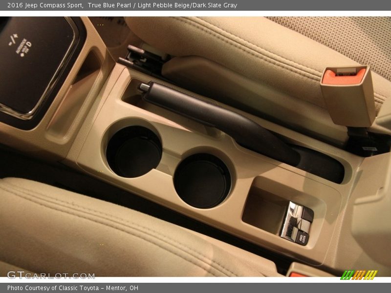 True Blue Pearl / Light Pebble Beige/Dark Slate Gray 2016 Jeep Compass Sport