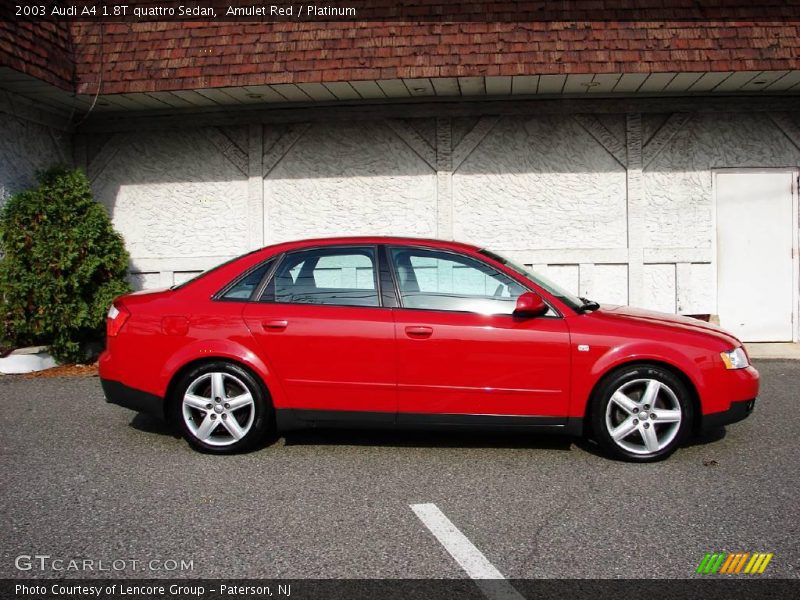 Amulet Red / Platinum 2003 Audi A4 1.8T quattro Sedan