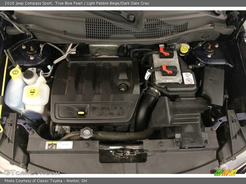 True Blue Pearl / Light Pebble Beige/Dark Slate Gray 2016 Jeep Compass Sport