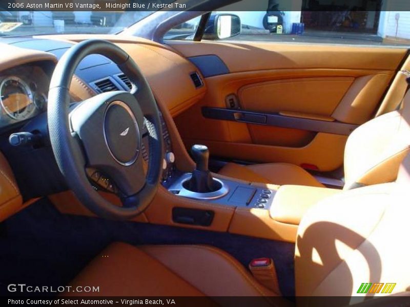 Midnight Blue / Kestrel Tan 2006 Aston Martin V8 Vantage
