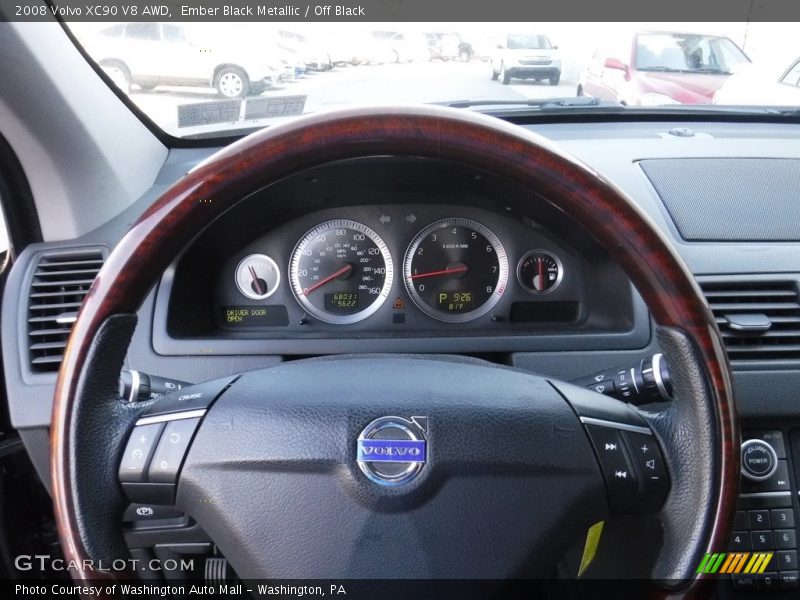 Ember Black Metallic / Off Black 2008 Volvo XC90 V8 AWD