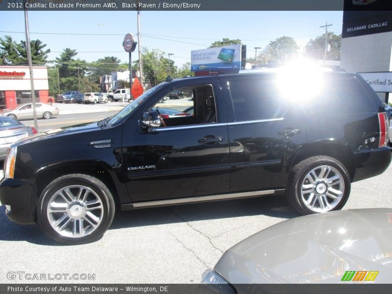 Black Raven / Ebony/Ebony 2012 Cadillac Escalade Premium AWD