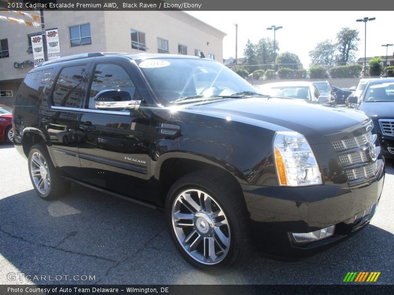 Black Raven / Ebony/Ebony 2012 Cadillac Escalade Premium AWD