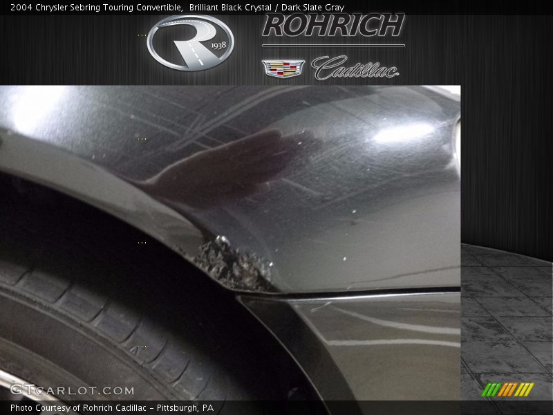 Brilliant Black Crystal / Dark Slate Gray 2004 Chrysler Sebring Touring Convertible
