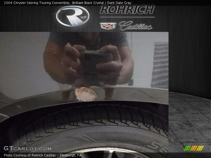 Brilliant Black Crystal / Dark Slate Gray 2004 Chrysler Sebring Touring Convertible