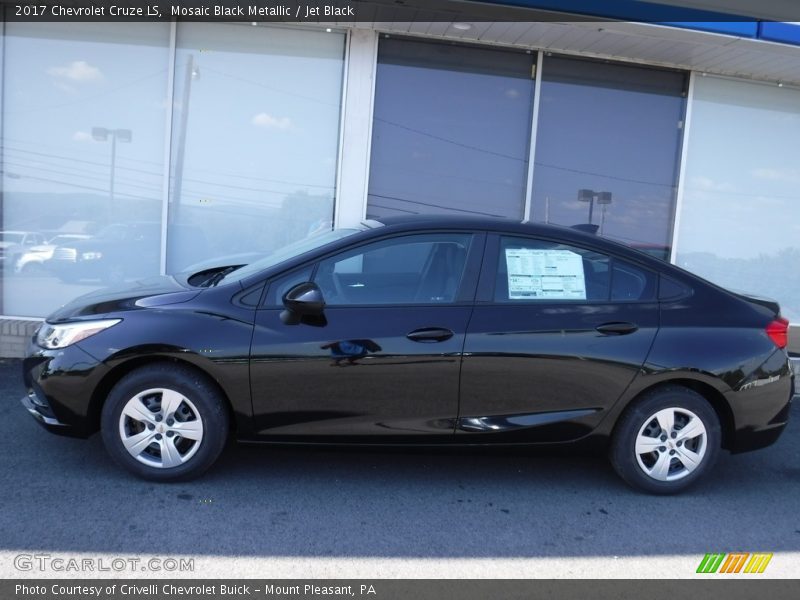 Mosaic Black Metallic / Jet Black 2017 Chevrolet Cruze LS