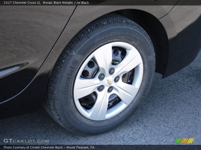 Mosaic Black Metallic / Jet Black 2017 Chevrolet Cruze LS