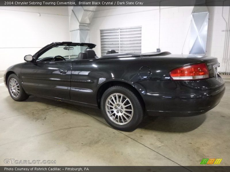 Brilliant Black Crystal / Dark Slate Gray 2004 Chrysler Sebring Touring Convertible