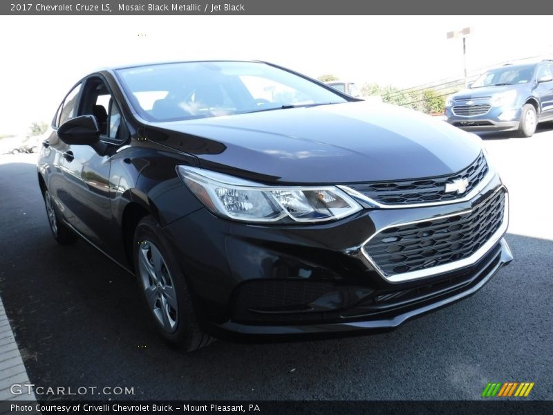 Mosaic Black Metallic / Jet Black 2017 Chevrolet Cruze LS
