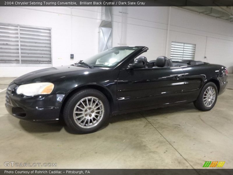 Brilliant Black Crystal / Dark Slate Gray 2004 Chrysler Sebring Touring Convertible