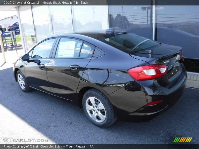 Mosaic Black Metallic / Jet Black 2017 Chevrolet Cruze LS