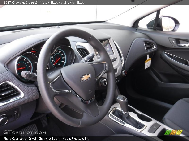Mosaic Black Metallic / Jet Black 2017 Chevrolet Cruze LS