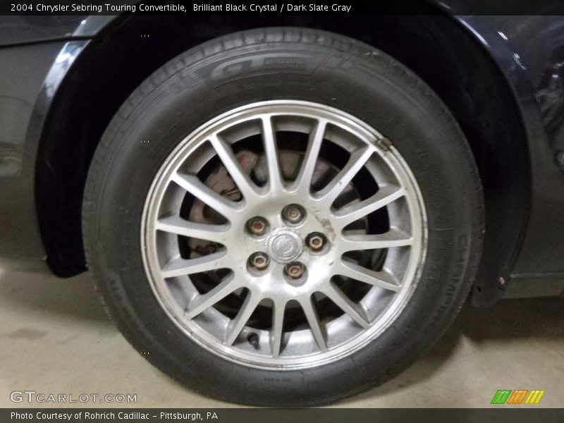 Brilliant Black Crystal / Dark Slate Gray 2004 Chrysler Sebring Touring Convertible