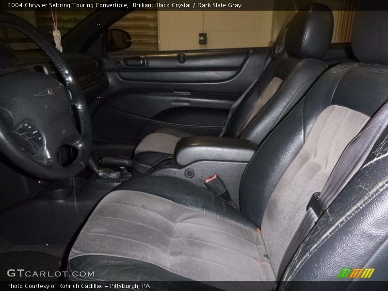 Brilliant Black Crystal / Dark Slate Gray 2004 Chrysler Sebring Touring Convertible