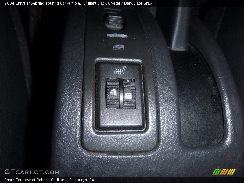 Brilliant Black Crystal / Dark Slate Gray 2004 Chrysler Sebring Touring Convertible