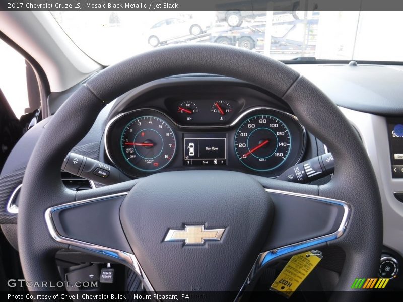 Mosaic Black Metallic / Jet Black 2017 Chevrolet Cruze LS