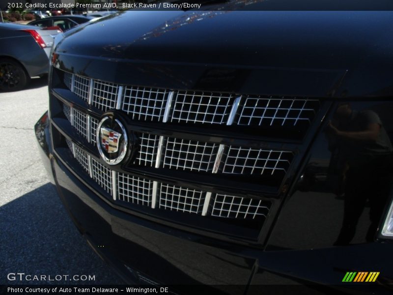Black Raven / Ebony/Ebony 2012 Cadillac Escalade Premium AWD