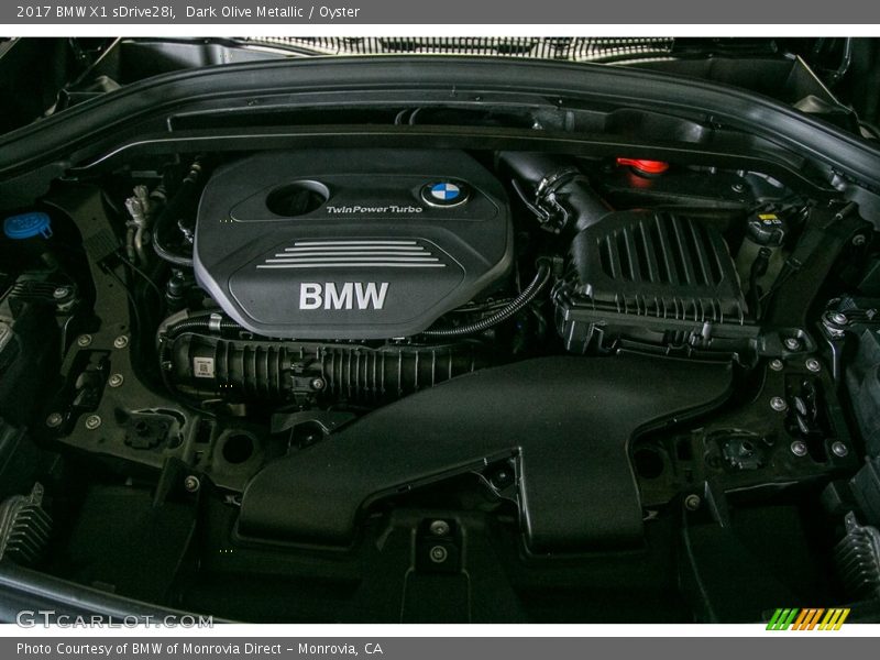  2017 X1 sDrive28i Engine - 2.0 Liter Twin-Power Turbocharged DOHC 16-Valve VVT 4 Cylinder