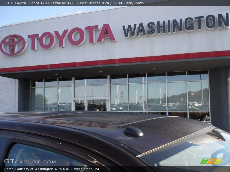 Sunset Bronze Mica / 1794 Black/Brown 2016 Toyota Tundra 1794 CrewMax 4x4