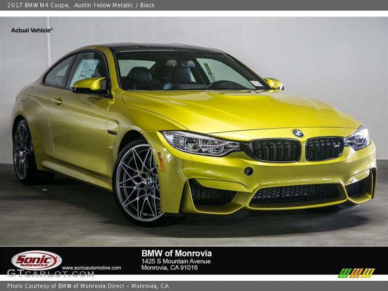 Austin Yellow Metallic / Black 2017 BMW M4 Coupe