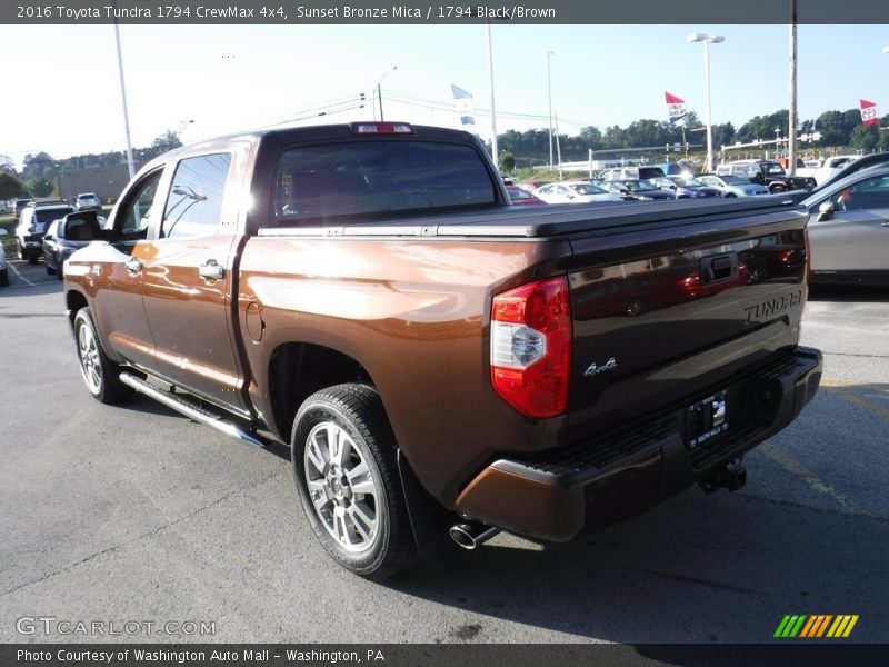 Sunset Bronze Mica / 1794 Black/Brown 2016 Toyota Tundra 1794 CrewMax 4x4