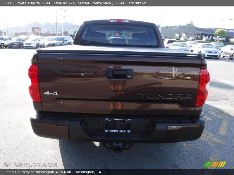 Sunset Bronze Mica / 1794 Black/Brown 2016 Toyota Tundra 1794 CrewMax 4x4