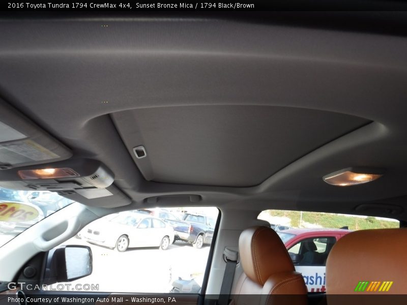 Sunset Bronze Mica / 1794 Black/Brown 2016 Toyota Tundra 1794 CrewMax 4x4