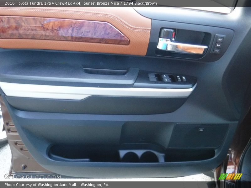 Sunset Bronze Mica / 1794 Black/Brown 2016 Toyota Tundra 1794 CrewMax 4x4