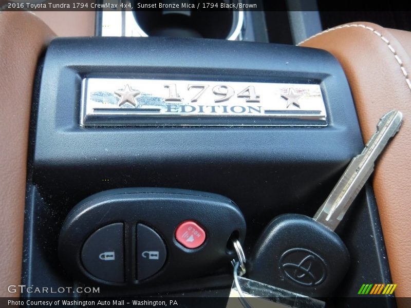 Keys of 2016 Tundra 1794 CrewMax 4x4