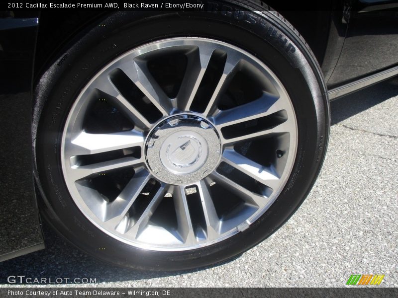 Black Raven / Ebony/Ebony 2012 Cadillac Escalade Premium AWD