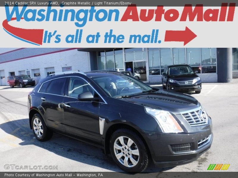 Graphite Metallic / Light Titanium/Ebony 2014 Cadillac SRX Luxury AWD