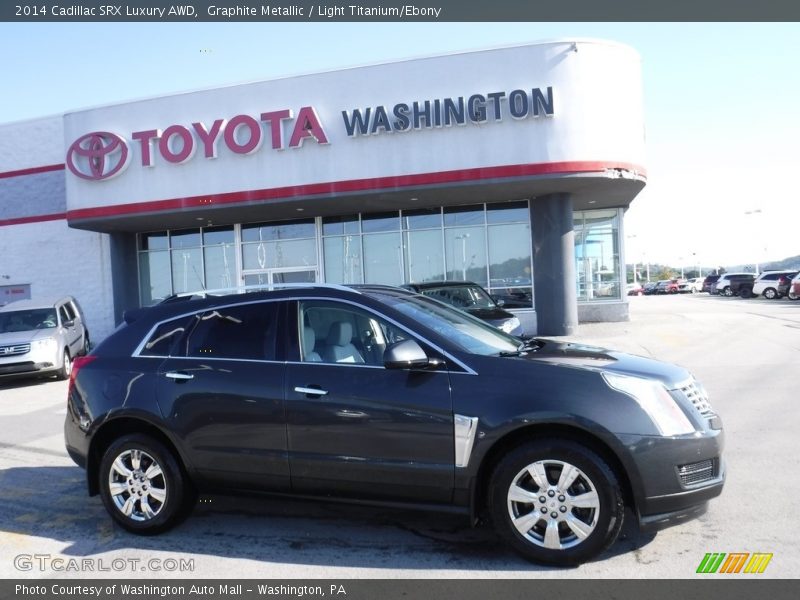 Graphite Metallic / Light Titanium/Ebony 2014 Cadillac SRX Luxury AWD