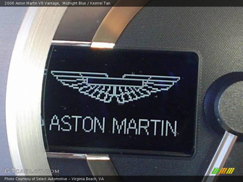 Midnight Blue / Kestrel Tan 2006 Aston Martin V8 Vantage