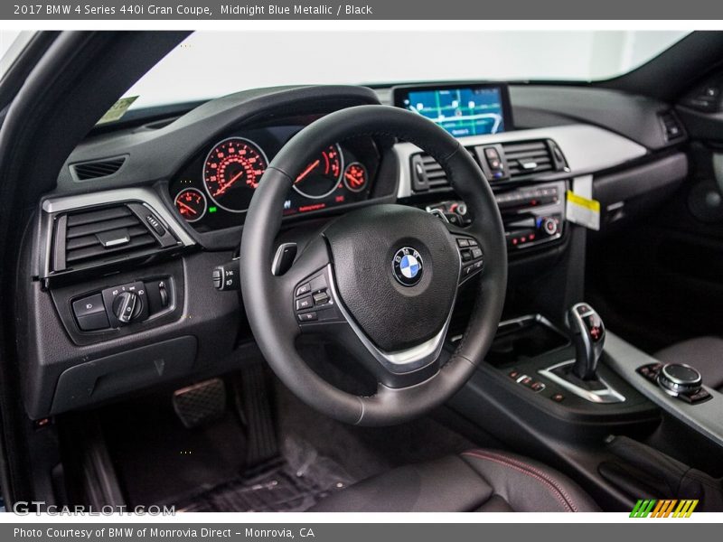 Midnight Blue Metallic / Black 2017 BMW 4 Series 440i Gran Coupe