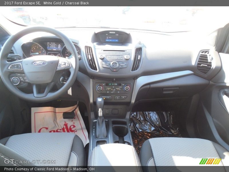 White Gold / Charcoal Black 2017 Ford Escape SE