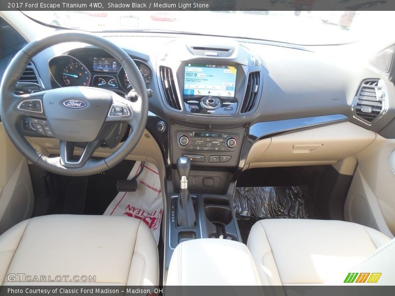 Shadow Black / Medium Light Stone 2017 Ford Escape Titanium 4WD