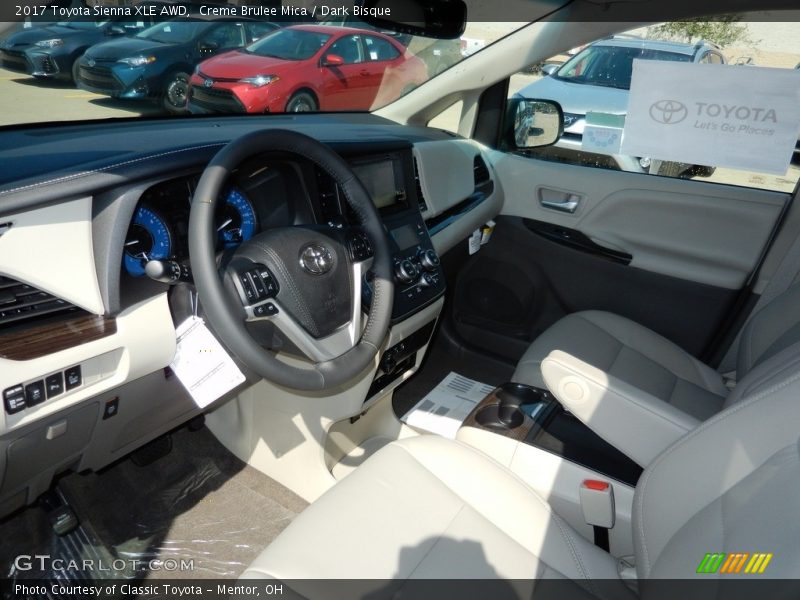 Creme Brulee Mica / Dark Bisque 2017 Toyota Sienna XLE AWD
