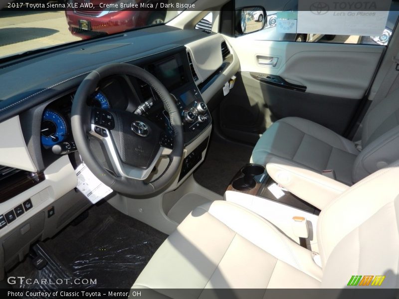 Creme Brulee Mica / Dark Bisque 2017 Toyota Sienna XLE AWD