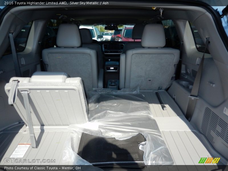 Silver Sky Metallic / Ash 2016 Toyota Highlander Limited AWD
