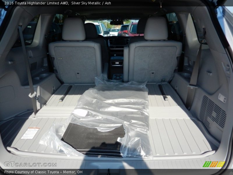 Silver Sky Metallic / Ash 2016 Toyota Highlander Limited AWD