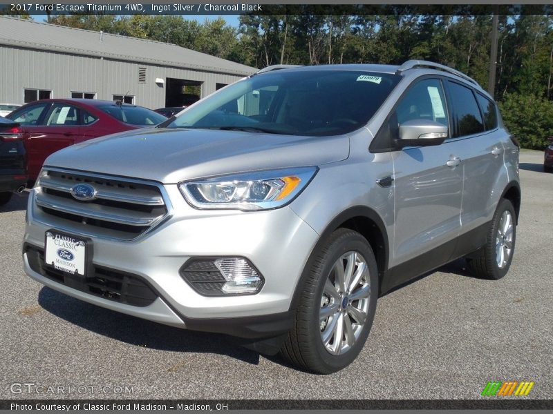 Ingot Silver / Charcoal Black 2017 Ford Escape Titanium 4WD