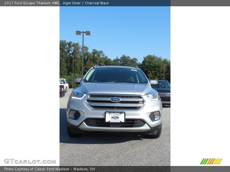 Ingot Silver / Charcoal Black 2017 Ford Escape Titanium 4WD